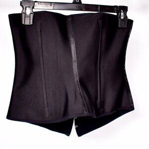 Fajastec Women's Girdle Beauty Classic Latex Waist Cincher 3 Hook Size 34 Black